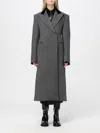 Sportmax Embroidered Wool Liuto2 Coat In Grau