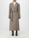 Sportmax Melange Brown Wool Blend Denaro Coat In Sand