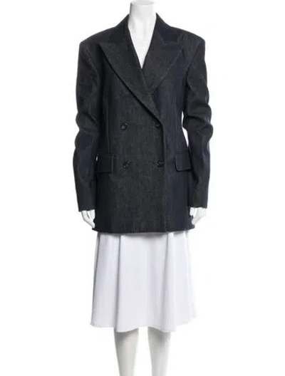 Pre-owned Sportmax Coat W/ Tags In Blue