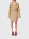 Sportmax Virgin Wool Coat In Neutral