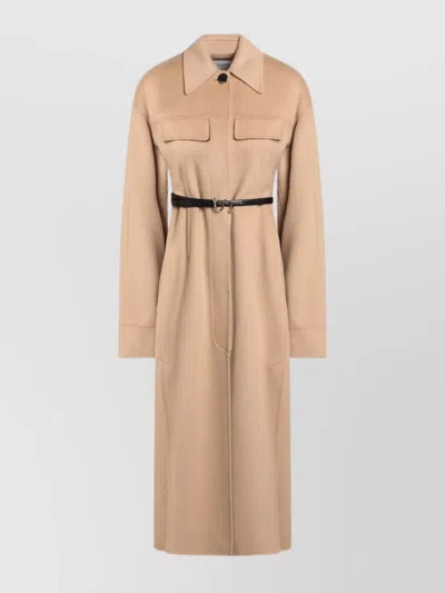 SPORTMAX COAT WOOL BELTED WAIST