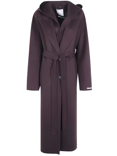 Sportmax Coat Wool "olmo" In Brown