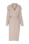 Sportmax Belted Coat Featuring Epaulettes