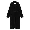 Sportmax Belted Double-breasted Coat In Black