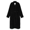 Sportmax Belted Double-breasted Coat In Black