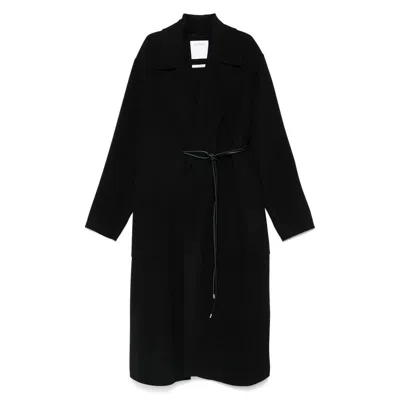 Sportmax Coats In Black