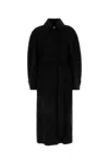 Sportmax Black Wool Blend Azzorre Coat In Black