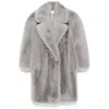 Sportmax Grey Notch-lapel Coat