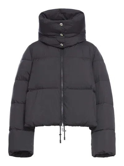 Sportmax Black Waterproof Technical Fabric Down Jacket