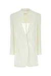 Sportmax White Cotton Blend Edmea Blazer In White