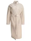 Sportmax Antiope1234 Coats And Trench Coats White In Neutral