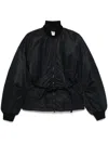 Sportmax Zebu Fitted Bomber Jacket In Black