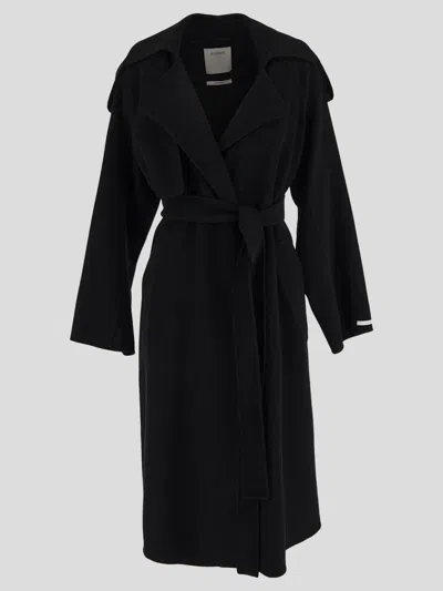 Sportmax Coats In Black