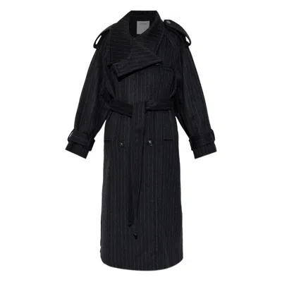 SPORTMAX COATS BLACK
