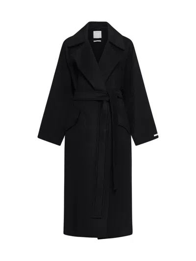 Sportmax Coats In Black