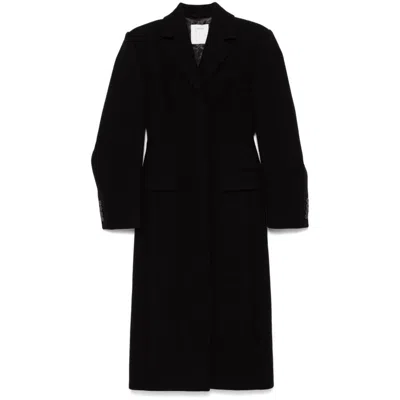 Sportmax Stretch Duster Coat In Technical Viscose In Black