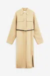 Sportmax "oil" Coat In Brown