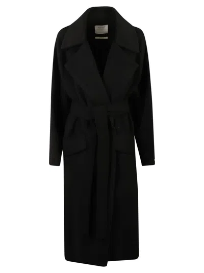 Sportmax Coats In Black