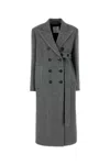 Sportmax Double-breasted Long-sleeved Coat In Printed