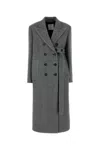Sportmax Double-breasted Long-sleeved Coat In Printed