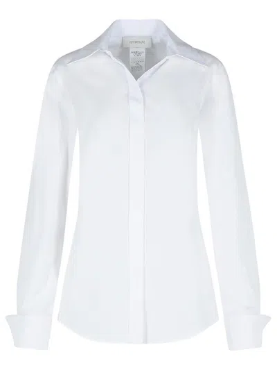 Sportmax Cobea Button Detailed Long-sleeved Shirt In White