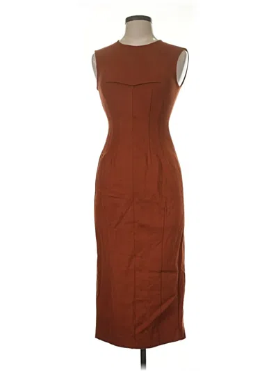 Pre-owned Sportmax Cocktail Dress In Brown