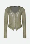 Sportmax Code Cardigan Verde In Verde