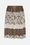 Sportmax Code Gonna Midi Fantasia Multicolore In Multicolore