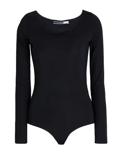Sportmax Code Woman Bodysuit Black Size Xl Polyamide, Elastane