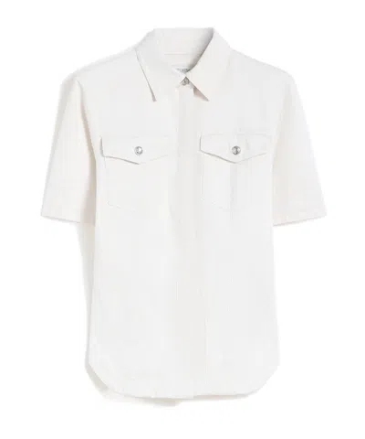 Sportmax Collared Short-sleeved Shirt In Neutral