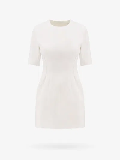 Sportmax Colomba Cotton Gabardine Mini Dress In White