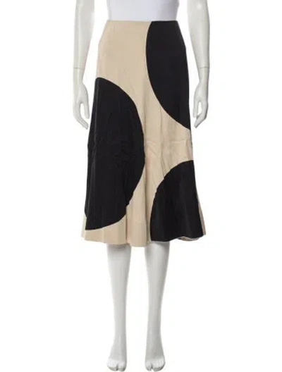 Pre-owned Sportmax Colorblock Pattern Midi Length Skirt