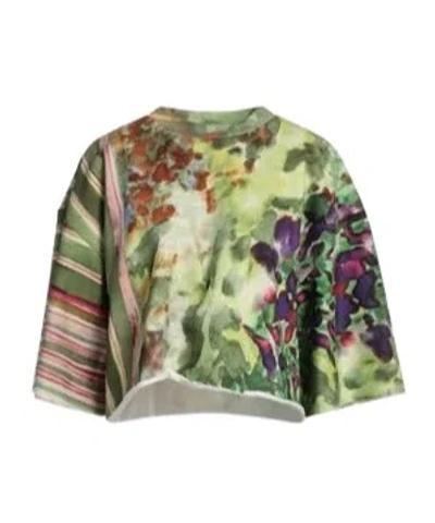 Sportmax Colorful Stripe Short-sleeve T-shirt In Multi