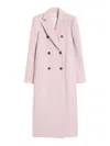 Sportmax Double-breasted Long Coat Notched Lapels In Multi