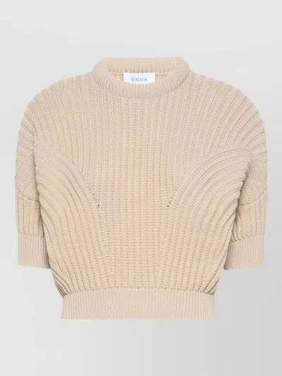 Sportmax Cotton Blend Sweater Sunburst Rib Knit In Multi