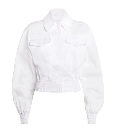 Sportmax Cotton Gala Shirt Jacket In White