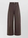 Sportmax Jeans With Belt Loops In Brown