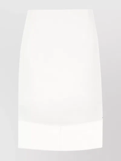 Sportmax Cotton Knee-length Skirt Plain Design In White