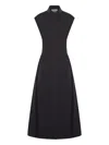 Sportmax Cotton Flared Skirt Midi Length Dress