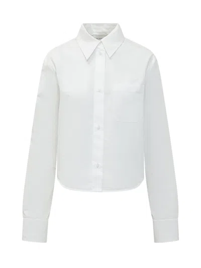Sportmax Cotton Pocket Shirt In Bianco Ottico