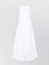 Sportmax Cactus Sleeveless Round Neckline A-line Midi Dress