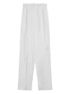 Sportmax Leone Straight Tailored Pants In White