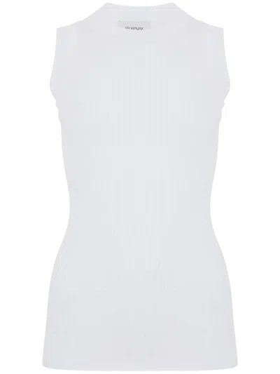 SPORTMAX COTTON 'TIONE' TOP IN WHITE