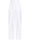 Sportmax Sport Max Cotton Trousers In White