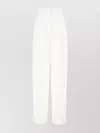Sportmax Cotton Trousers With Pleated Design And Pockets