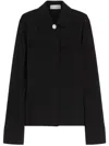 Sportmax Crepe Fabric Jacket In Black