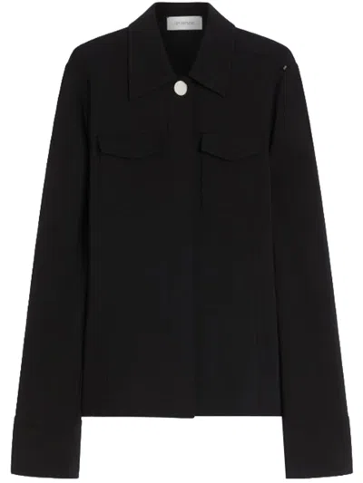 Sportmax Crepe Fabric Jacket In Black