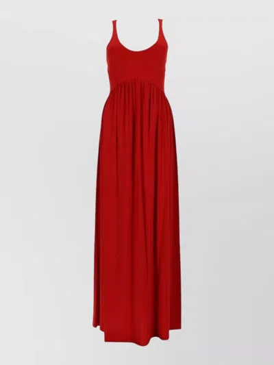 Sportmax Crepe Jersey Maxi Dress In Red