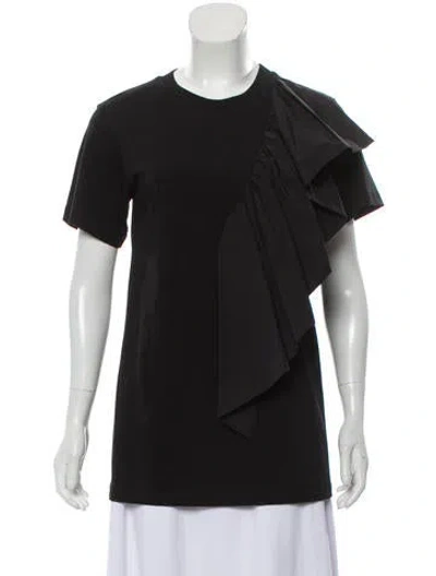 Pre-owned Sportmax Crew Neck Short Sleeve Top In Black