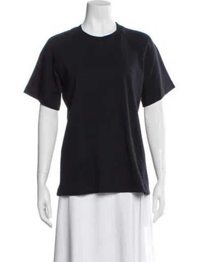 Pre-owned Sportmax Crew Neck Short Sleeve T-shirt In Blue